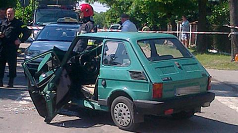 79-latek wymusił pierwszeństwo maluchem